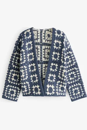 Next Chambray Crochet Jacket Cardigan
