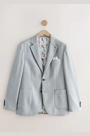 Next Light Slim Fit Textured Smart Blazer