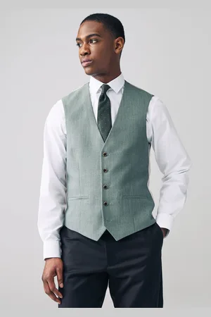 Next Textured Suit Waistcoat