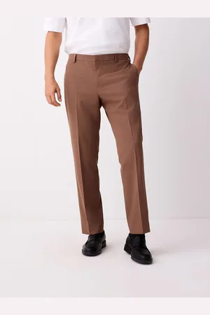 Next Rust Tailored Fit Tuxedo Suit Trousers