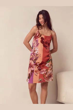 Next Floral Linen Blend Lightweight Slip