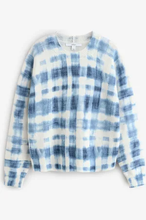 Next Check Printed Crew Neck Jumper