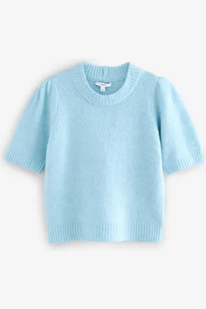 Next Soft Touch Short Sleeve Knitted Jumper With Wool