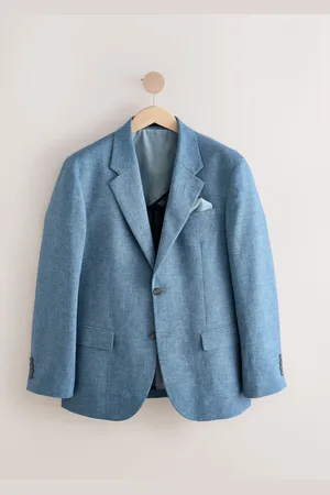 Next Linen Blend Texture Suit Jacket
