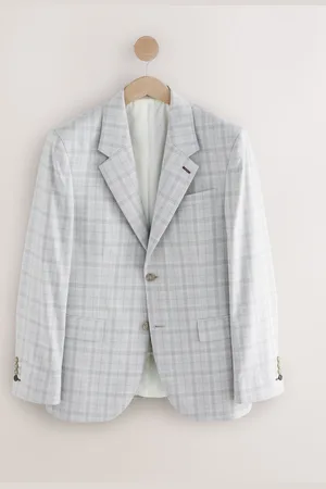 Next Light Tailored Fit Check Suit Jacket