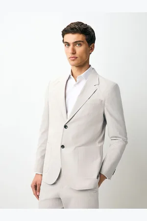 Next Slim Fit Seersucker Stripe Suit Jacket