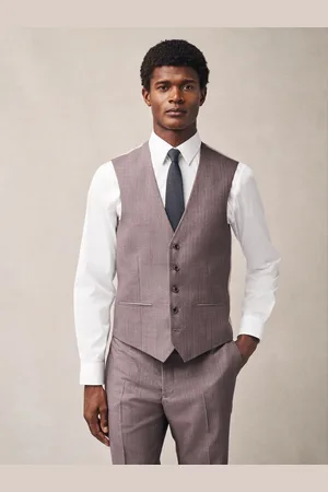 Next Textured Suit Waistcoat