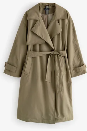 Next Khaki Shower Resistant Trench Coat