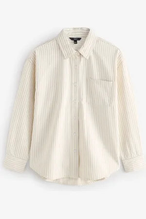 Next Stripe Relaxed Denim Shirt