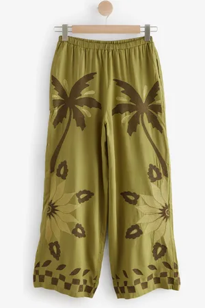Next Wide Leg Trousers with Linen