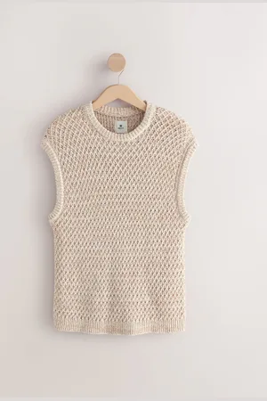 Next Regular Fit Cotton Rich Textured Knitted Tank