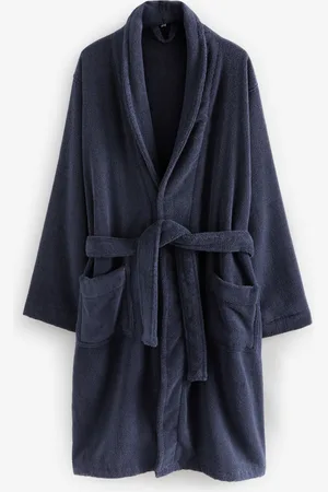 Next Blue 100% Cotton Premium Towelling Dressing Gown