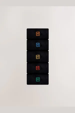 Next Multicoloured Logo 5 Pack Embroidered Lasting Fresh Socks