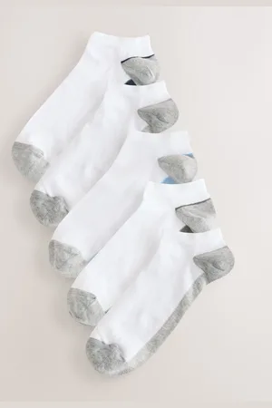 Next /Coloured Footbed Trainer Socks 5 Pack