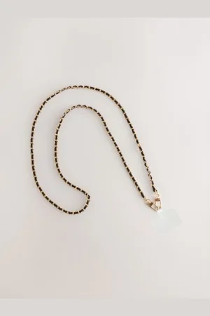 Next /Gold Tone Across Body Phone Strap