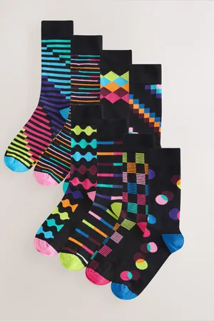Next Bright Geo Pattern Socks 8 Pack