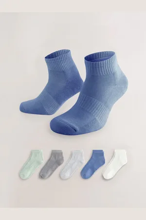 Next /Grey 5 Pack Mid Trainer Socks