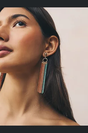 Next Multi Coloured Ball Chain Drop Earrings