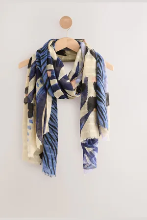 Next Animal Print Spliced Lightweight Scarf