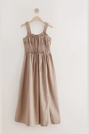 Next Strappy Tie Front Midi Dress