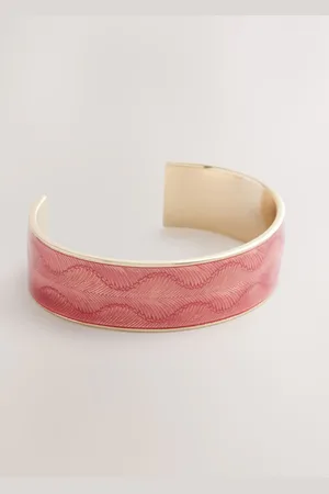 Next Red/ Tone Textured Cuff Bracelet