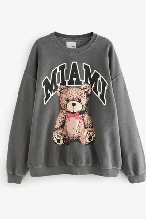 Next Charcoal Teddy Sweatshirt