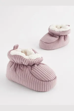 Next Mauve Purple Baby Corduroy Boots (0-18mths)