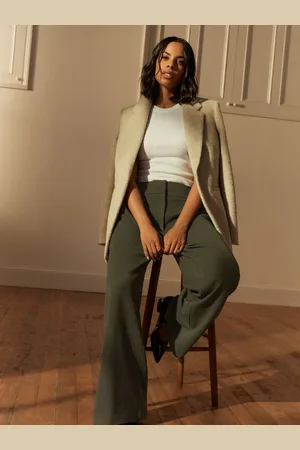 Next Elastic Back Wide Leg Trousers