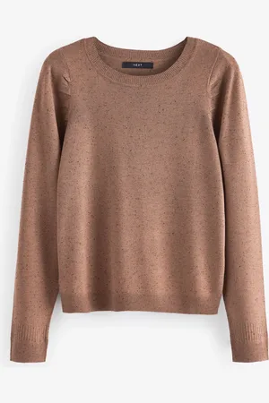 Next Camel Crew Neck Long Sleeve Jumper
