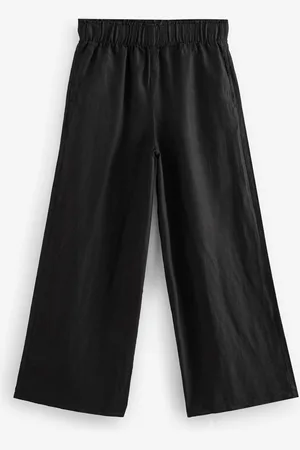 Next 100% Linen Premium Wide Leg Trousers