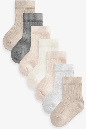 Next 7 Pack Rib Baby Socks (0mths-2yrs)