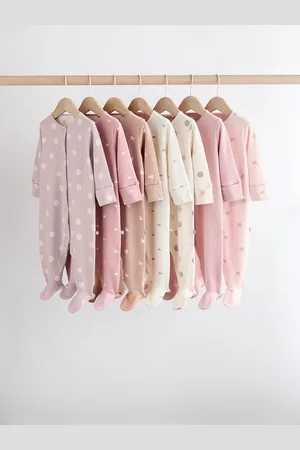 Next 7 Pack Baby Sleepsuits (0mths-3yrs)