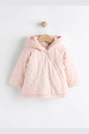 Next Hooded Cosy Jersey Wadded Baby Wrap Jacket (0-18mths)