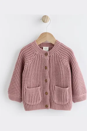 Next Back Slogan Embroidered Baby Knitted Cardigan (0mths-2yrs)