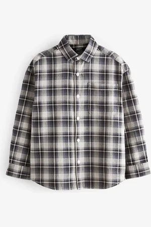 Next Twill Check Long Sleeve Twill Shirt (3-16yrs)