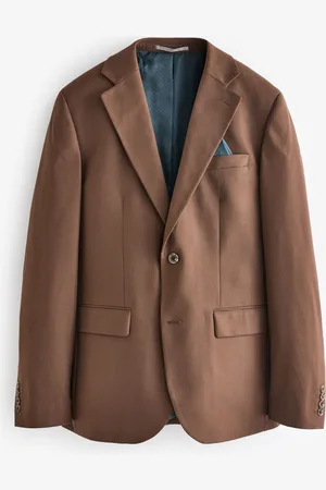 Next Slim Fit Flannel Suit Jacket