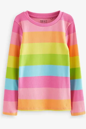 Next Multi Long Sleeve Ribbed Top (3-16yrs)