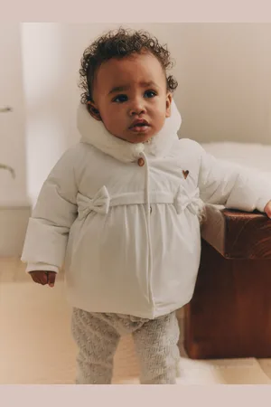 Next Bows Baby Hooded Puffer Coat (0mths-2yrs)