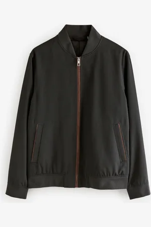 Next Suede Trim Bomber Jacket