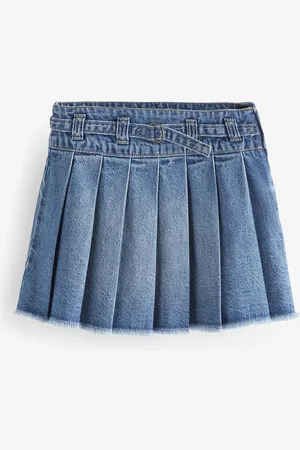 Next Mid Denim Pleated Skirt (3-16yrs)