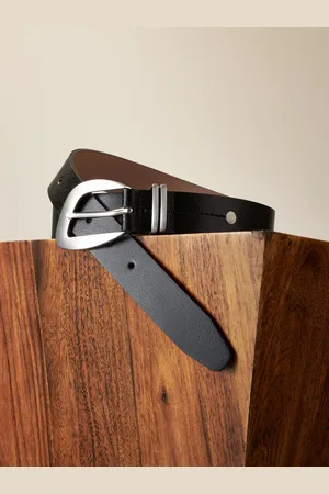 Next /Silver Premium Made In Italy Regular Leather Belt