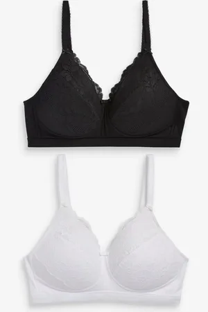 Next /White Post Surgery Non Wired Ultimate Comfort Lace Bras B-G 2 Pack