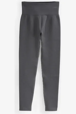 Next Slate Ribbed Seamless High Waist Leggings