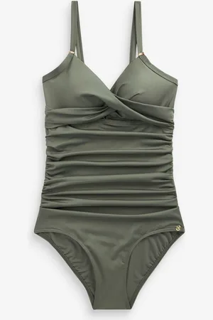 Next Khaki Shaping Tummy Control Swimsuit