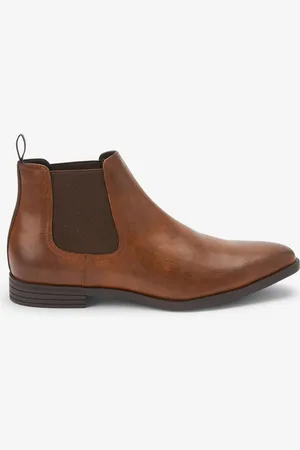 Next Dark Tan Chelsea Boots