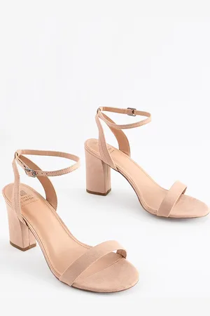 Next Blush 1 Extra Wide Fit Forever Comfort Block Heel Sandals
