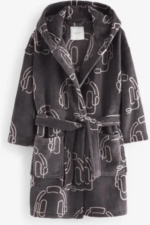 Next Charcoal Gamer Fleece Robe (3-16yrs)