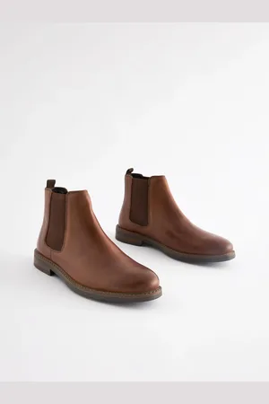 Next Waxy Leather Chelsea Boots