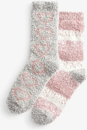 Next Pink/ Cosy Socks 2 Pack