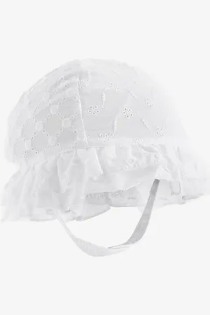 Next Broderie Frill Bucket Hat (0mths-2yrs)